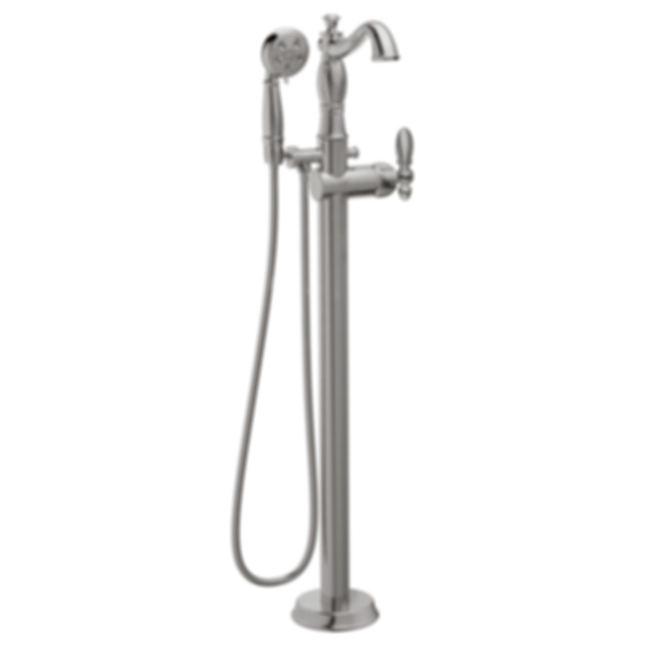DELTA Single Handle Floor Mount Tub Filler Trim With Hand Shower - T4797-FL-LHP