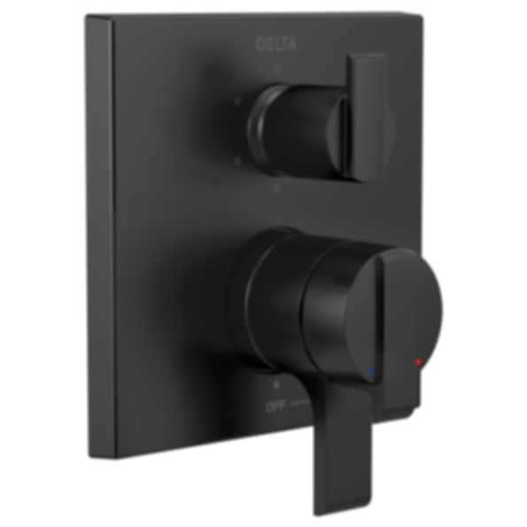 ARA Angular Modern Monitor 17 Series Valve Trim With 6-Setting Integrated Diverter - T27967