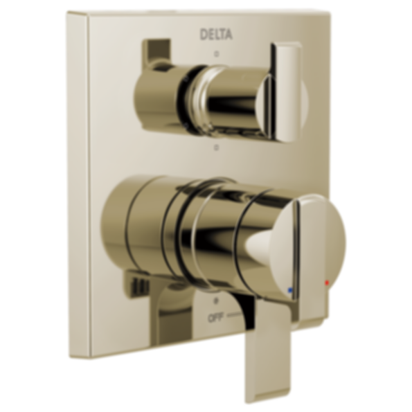 ARA Angular Modern Monitor 17 Series Valve Trim With 6-Setting Integrated Diverter - T27967