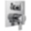 ARA Angular Modern Monitor 17 Series Valve Trim With 6-Setting Integrated Diverter - T27967