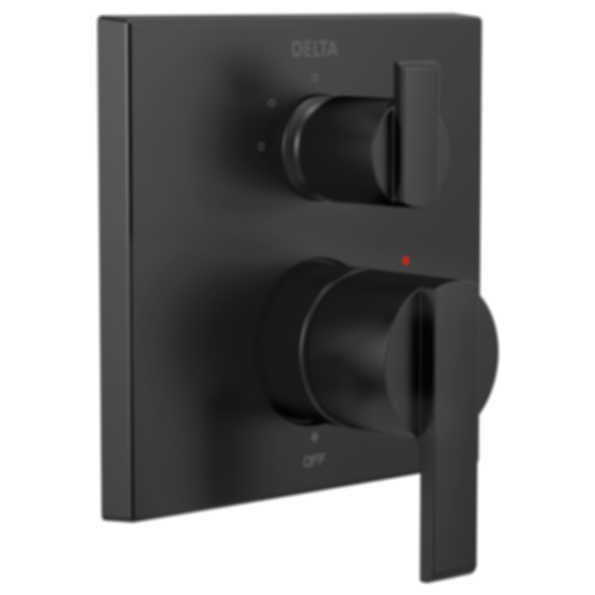 ARA Angular Modern Monitor 14 Series Valve Trim With 3-Setting Integrated Diverter - T24867