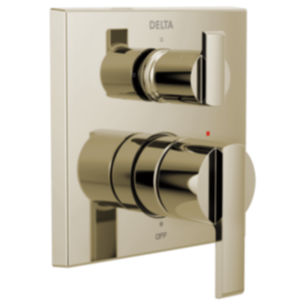 ARA Angular Modern Monitor 14 Series Valve Trim With 3-Setting Integrated Diverter - T24867