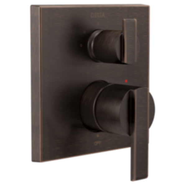 ARA Angular Modern Monitor 14 Series Valve Trim With 3-Setting Integrated Diverter - T24867
