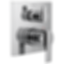 ARA Angular Modern Monitor 14 Series Valve Trim With 3-Setting Integrated Diverter - T24867