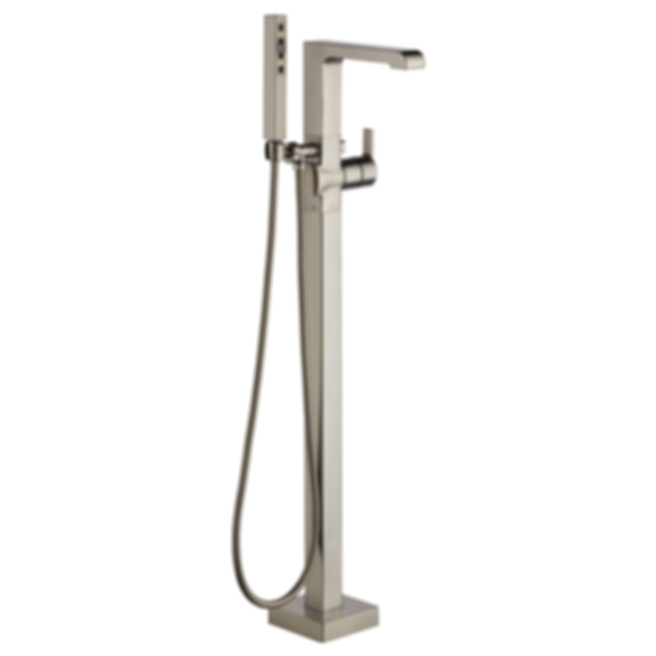 ARA Single Handle Floor Mount Tub Filler Trim With Hand Shower - T4767-FL