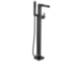 ARA Single Handle Floor Mount Channel Spout Tub Filler Trim With Hand Shower - T4768-FL