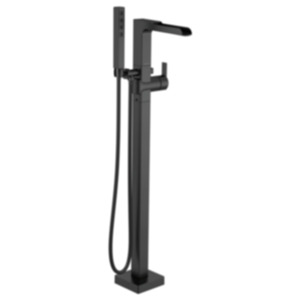 ARA Single Handle Floor Mount Channel Spout Tub Filler Trim With Hand Shower - T4768-FL