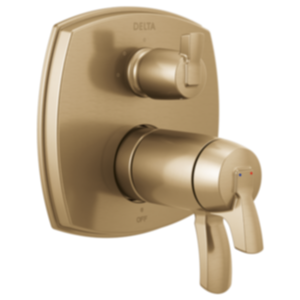 STRYKE 17 Thermostatic Integrated Diverter Trim With Three Function Diverter Less Diverter Handle  - T27T876-PR-LHP