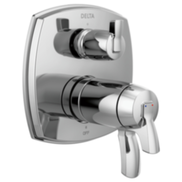 STRYKE 17 Thermostatic Integrated Diverter Trim With Three Function Diverter Less Diverter Handle  - T27T876-PR-LHP