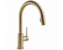 TRINSIC Single Handle Pull-Down Kitchen Faucet - 9159-DST