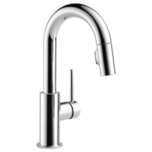 TRINSIC Single Handle Pull-Down Bar/Prep Kitchen Limited Swivel - 9959-LS-DST
