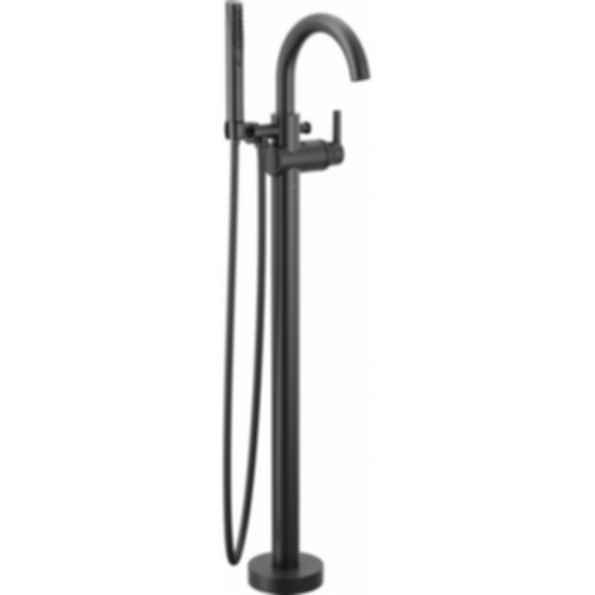TRINSIC®  Single Handle Floor Mount Tub Filler Trim with Hand Shower - T4759-FL