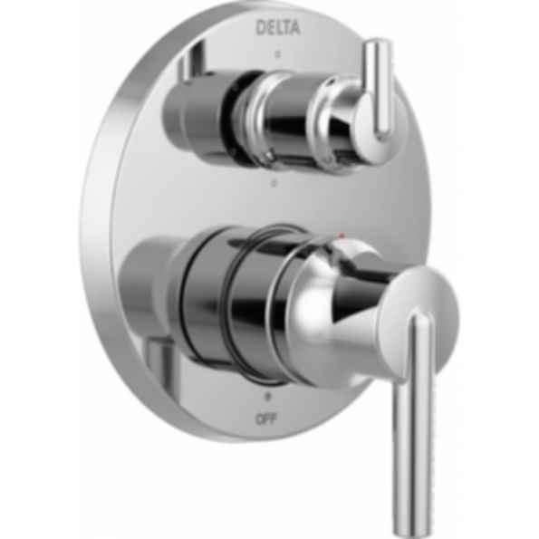 TRINSIC® Contemporary Two Handle Monitor® 14 Series Valve Trim with 6-Setting Integrated Diverter - T24959