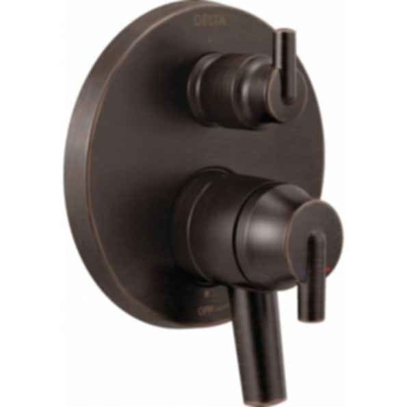 TRINSIC® Contemporary Two Handle Monitor® 17 Series Valve Trim with 6-Setting Integrated Diverter - T27959