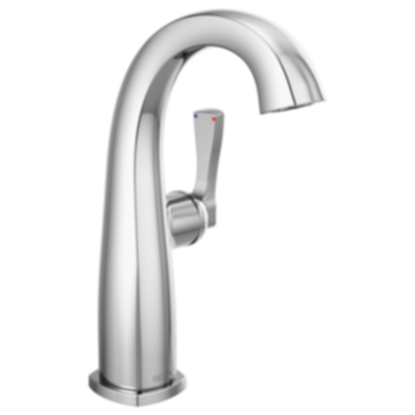 STRYKE Single Handle Mid Height Bathroom Faucet - 677-SSLHP-DST