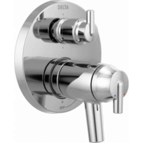 TRINSIC® Contemporary Two Handle TempAssure® 17T Series Valve Trim with 6-Setting Integrated Diverter - T27T959