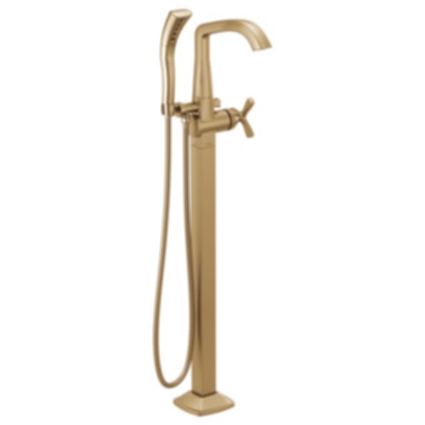 STRYKE Single Handle Floor Mount Tub Filler Trim  - T4776-PR-FL
