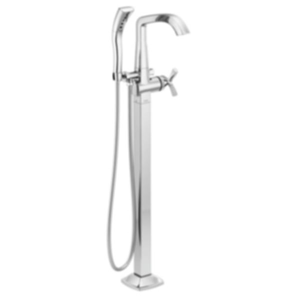 STRYKE Single Handle Floor Mount Tub Filler Trim  - T47776-PR-FL