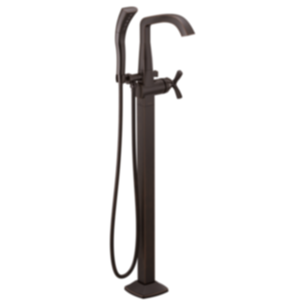 STRYKE Single Handle Floor Mount Tub Filler Trim  - T47776-PR-FL