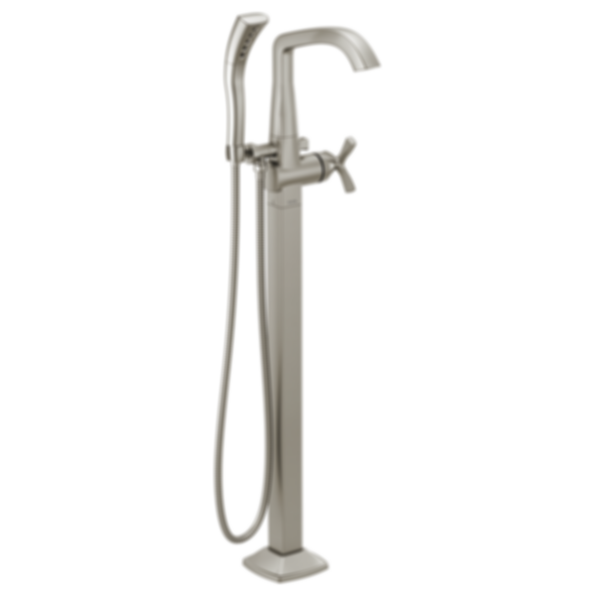STRYKE Single Handle Floor Mount Tub Filler Trim  - T47776-PR-FL