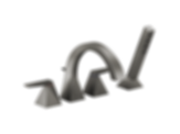 TRILLIAN Two-Handle Roman Tub Trim With Hand Shower - T4746