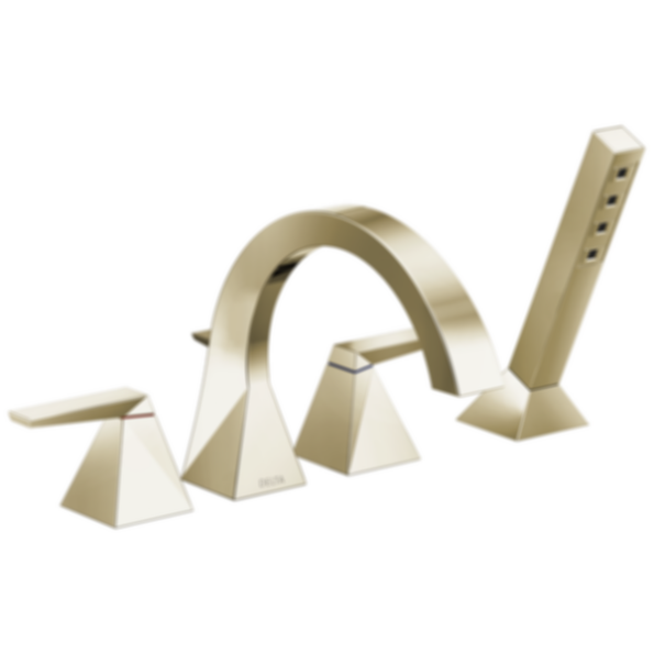 TRILLIAN Two-Handle Roman Tub Trim With Hand Shower - T4746