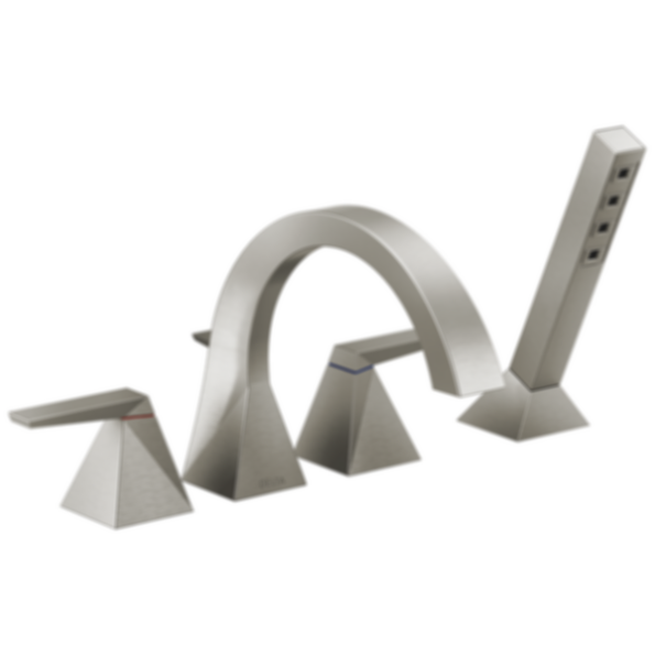 TRILLIAN Two-Handle Roman Tub Trim With Hand Shower - T4746