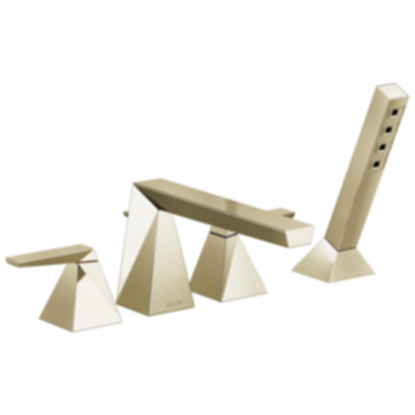 TRILLIAN Two-Handle Roman Tub Trim With Hand Shower - T4743
