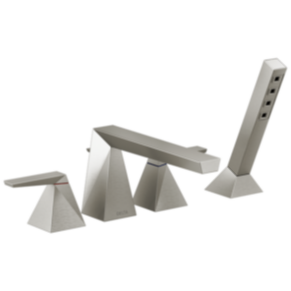 TRILLIAN Two-Handle Roman Tub Trim With Hand Shower - T4743