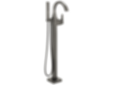 TRILLIAN Single Handle Floor Mount Tub Filler Trim With Hand Shower - T4746-FL