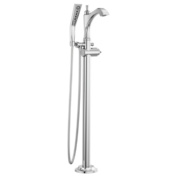 DORVAL Single Handle Floor Mount Tub Filler Trim-Less Handle - T4756-LHP-FL