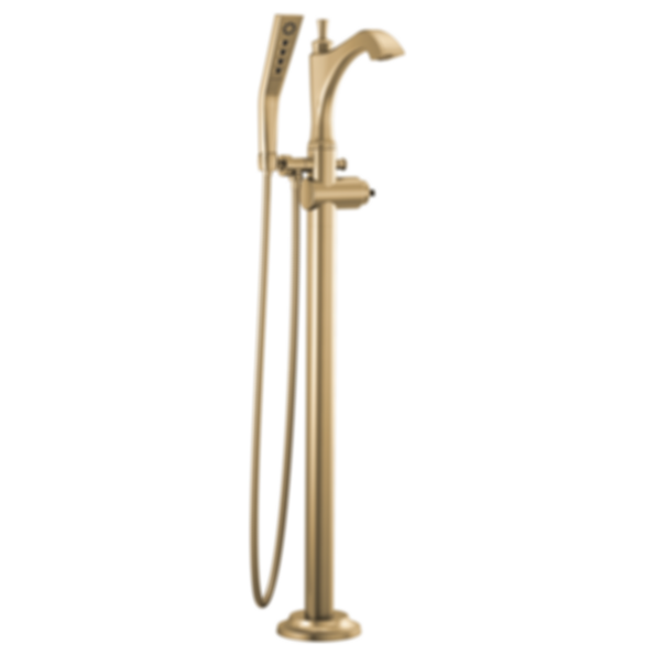 DORVAL Single Handle Floor Mount Tub Filler Trim-Less Handle - T4756-LHP-FL