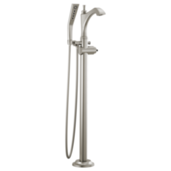 DORVAL Single Handle Floor Mount Tub Filler Trim-Less Handle - T4756-LHP-FL