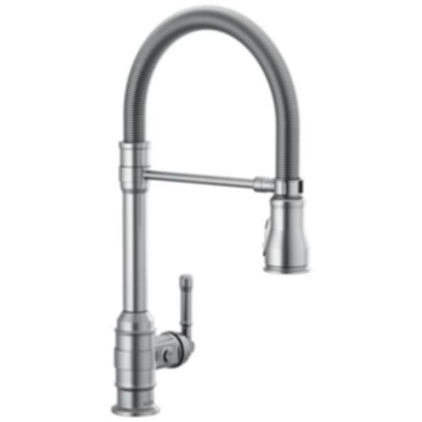 BRODERICK® Single Handle Pull-Down Kitchen Faucet With Spring Spout - 9690-DST