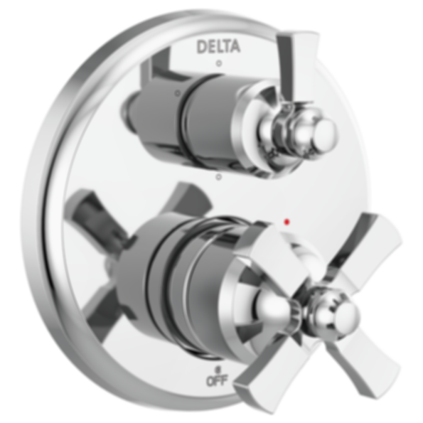 DORVAL Traditional 2-Handle Monitor 14 Series Valve Trim With 6 Setting Diverter - T24956-LHP