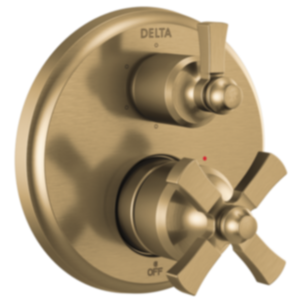 DORVAL Traditional 2-Handle Monitor 14 Series Valve Trim With 6 Setting Diverter - T24956-LHP