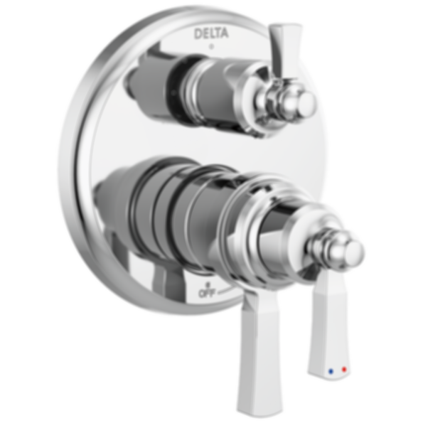 DORVAL Traditional 2-Handle Monitor 17T Series Valve Trim With 6 Setting Diverter - T27T956
