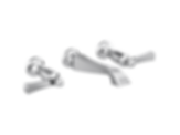 DORVAL Two Handle Wall Mount Bathroom Faucet Trim Only - T3556LF-WL