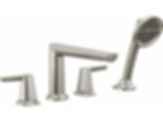 Galeon 4-Hole Roman Tub Trim with Hand Shower - T4771-PR