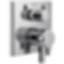 Pivotal 17 Series Integrated Diverter Trim - 3 Function Diverter - T27899