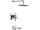 Pivotal TempAssure 17T Series H2Okinetic Tub & Shower Trim - T17T499