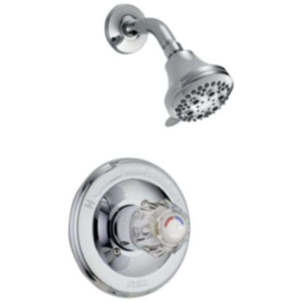Monitor 13 Series Shower Trim - Clear Knob Handle - T13222
