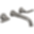 Bowery Two Handle Wall Mount Bathroom Faucet Trim  - T3548LF-WL