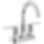 TRINSIC® Two Handle Centerset Bathroom Faucet with Arc Spout and Lever Handles - 2559-MPU-DST