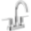TRINSIC® Two Handle Centerset Bathroom Faucet with Arc Spout and Lever Handles - 2559-MPU-DST