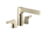 Zura 3-hole Roman Tub Trim - T2774-BL