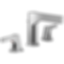 Zura Two Handle Widespread Bathroom Faucet - 3574-MPU-DST