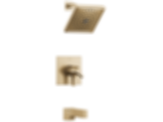 Zura Monitor 17 Series H2Okinetic Tub & Shower Trim - T17474