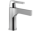 Zura Single Handle Bathroom Faucet - Less Pop Up - 574-LPU-DST