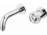 TRINSIC®  Single Handle Wall Mount Bathroom Faucet Trim with Wheel Handle - T3558LF-WL